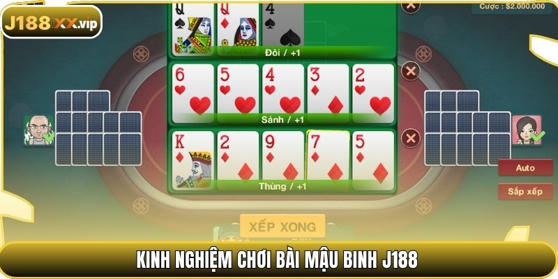Kinh nghiệm chơi bài mậu binh J188